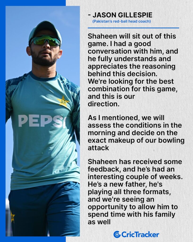 Shaheen Afridi and Shan Masood Dressing Room Clash Rumors